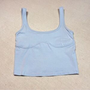 Victoria Secret Pink - Corset Baby Blue Crop Top Shirt Tank Top XS